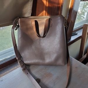Madewell crossbody bag, leather